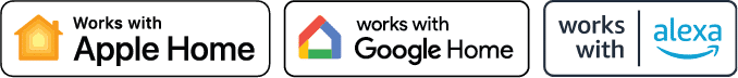 Works with Apple Home Google Home Alexa